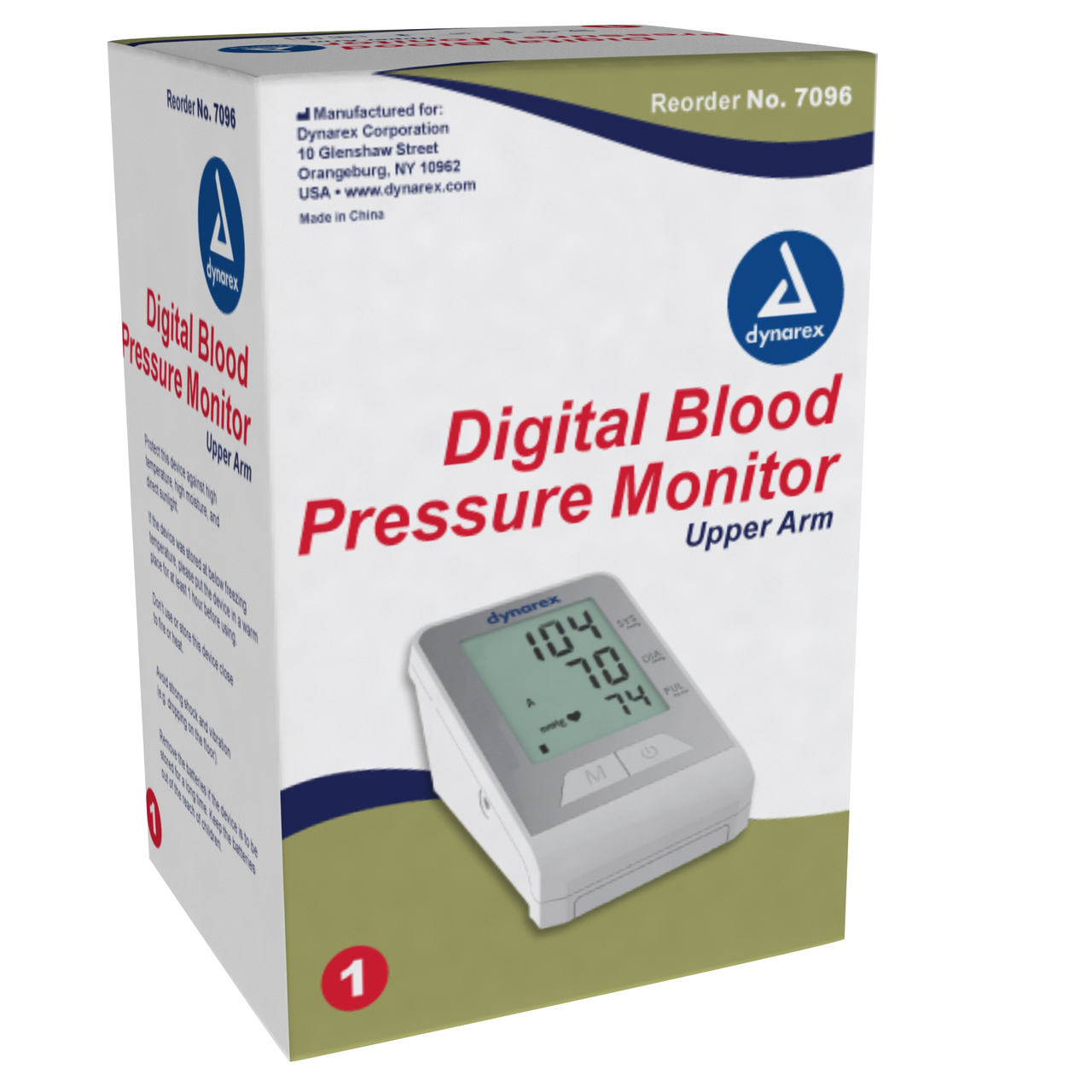 7096 Dynarex Digital Blood Pressure Monitor - Upper Arm, 5/Case Questions & Answers