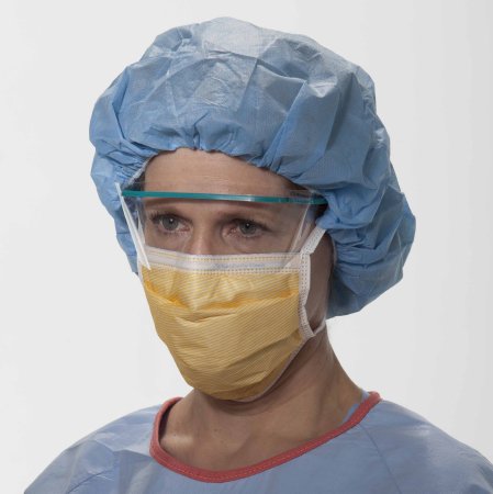 Halyard 48207 ASTM Level 3 Fog-Free Surgical Mask, Pleat Style with Ties, Orange, 50/pkg, 6 pkg/cs in stock?