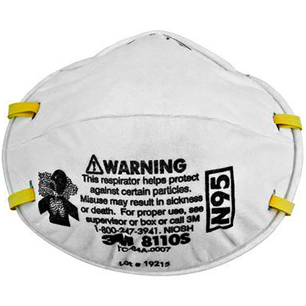 3M™ 8110S Small White Unvalved N95 Disposable Particulate Respirator - 20/Box 8 Box/Case Questions & Answers