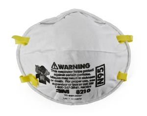 3M Health Care p/n 8210 Particulate Respirator, Staple Free Attachment, 20/box (Continental US+HI Only) Questions & Answers