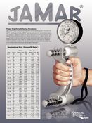 560656 Patterson Medical Jamar Hydraulic Hand Dynamometer, Norms Wall Chart Questions & Answers