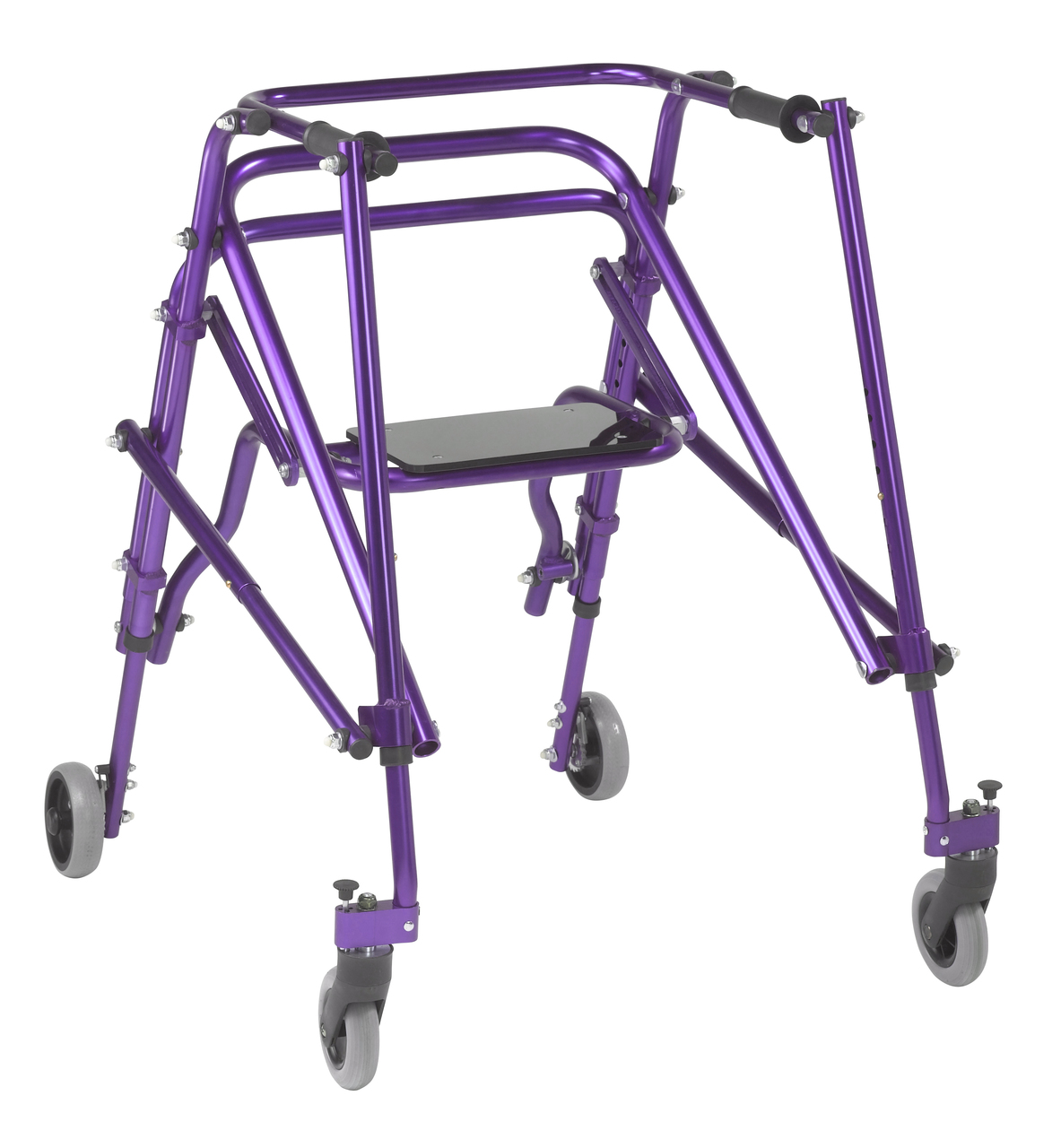 ka4200s-2gwp Inspired by Drive Nimbo 2G Lightweight Posterior Walker with Seat Large Wizard Purple Questions & Answers