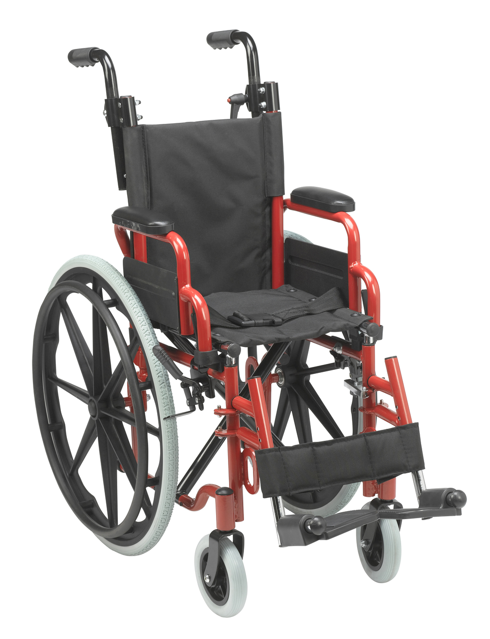 wb1200-2gfr Inspired by Drive Wallaby Pediatric Folding Wheelchair 12" Fire Truck Red Questions & Answers