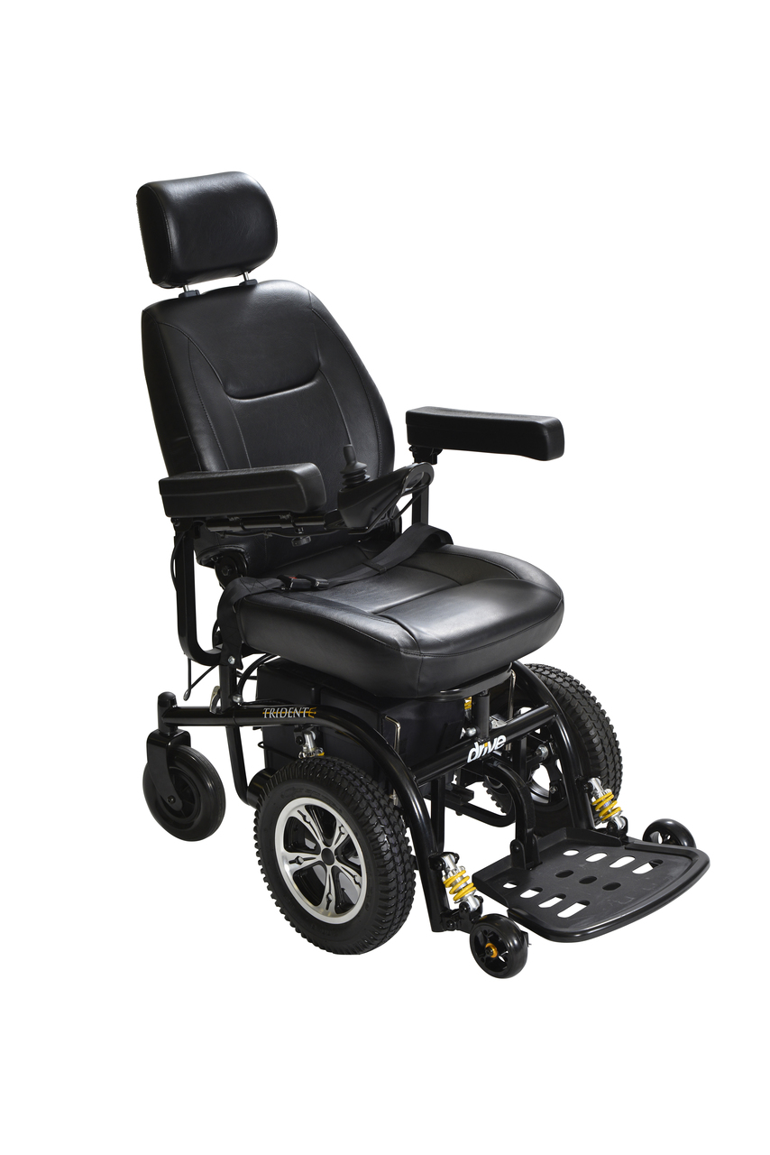 2850-18 Drive Medical Trident Front Wheel Drive Power Wheelchair, 18" Seat Questions & Answers