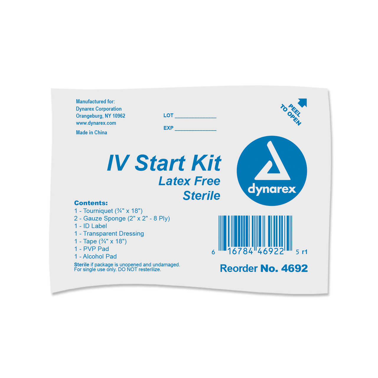 4692 Dynarex IV Start Kit with Tegaderm with Ogloves 3M Tape 50/Case Questions & Answers