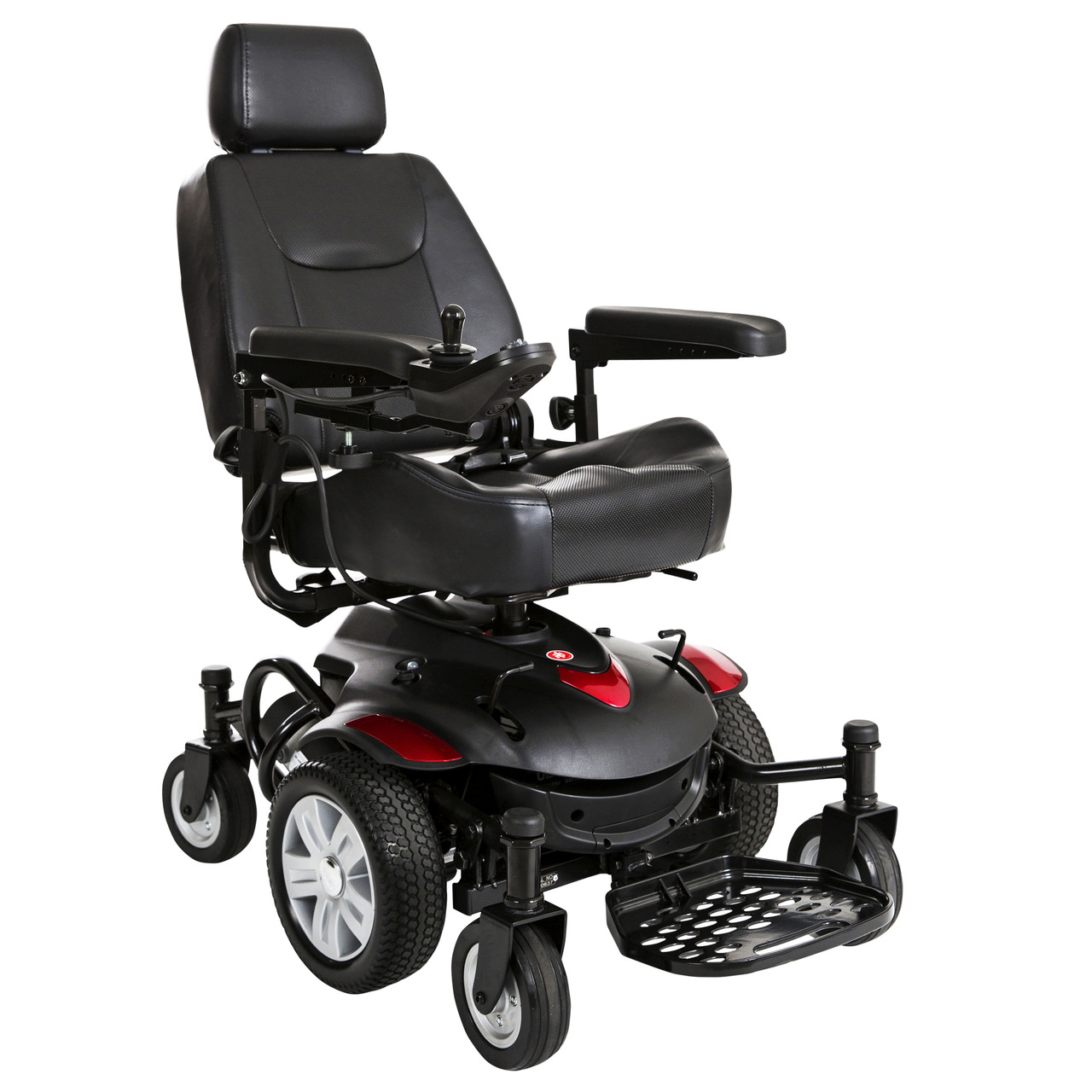 titanaxs-1618cs Drive Medical Titan AXS Mid-Wheel Power Wheelchair 16"x18" Captain Seat Questions & Answers