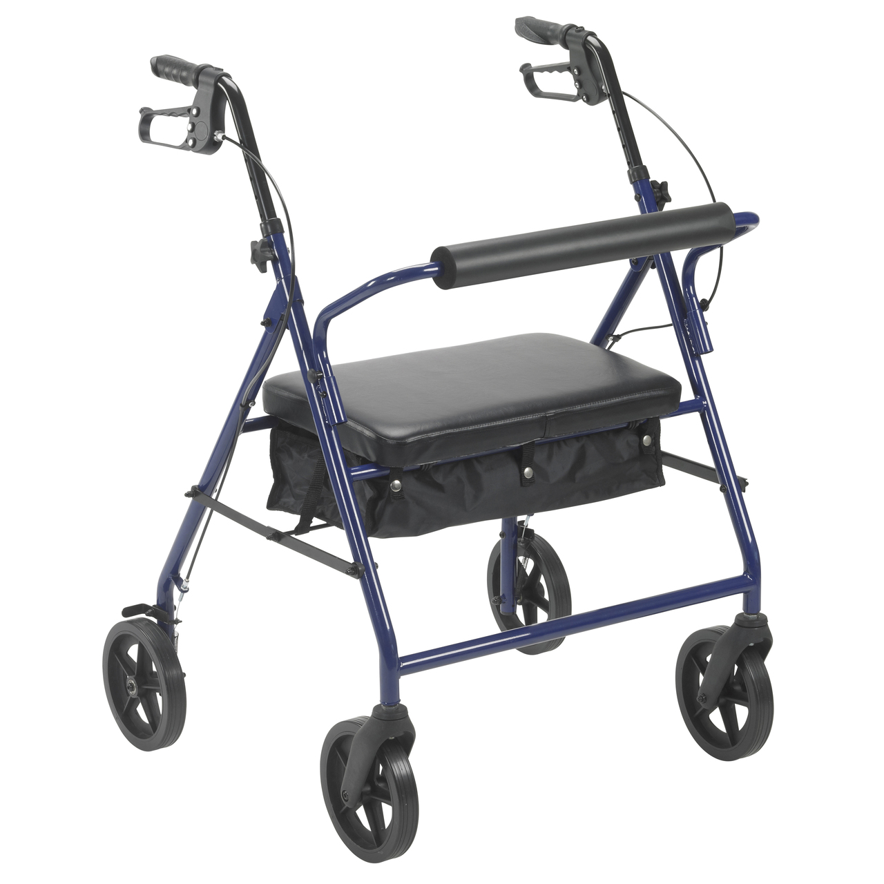 10216bl-1 Drive Medical Bariatric Rollator with 8" Wheels, Blue Questions & Answers