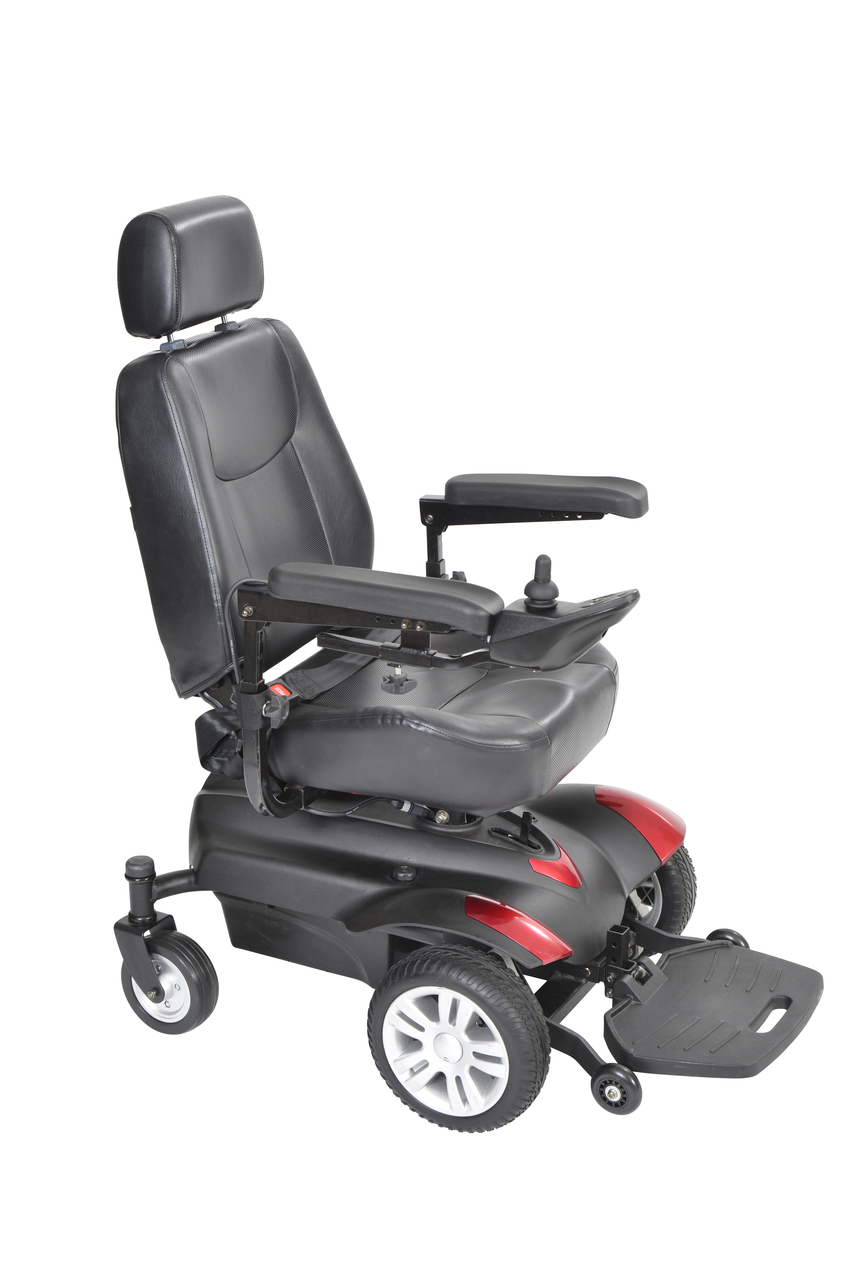 titanlb18cs Drive Medical Titan Transportable Front Wheel Power Wheelchair, Vented Captains Seat, 18" Questions & Answers